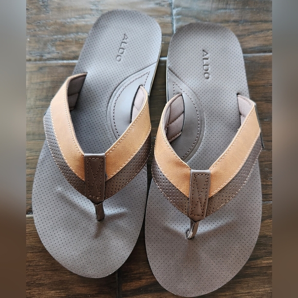 ALDO Men’s sandals, mynytho, Size 9. NEW With Box. Brown - Picture 11 of 11